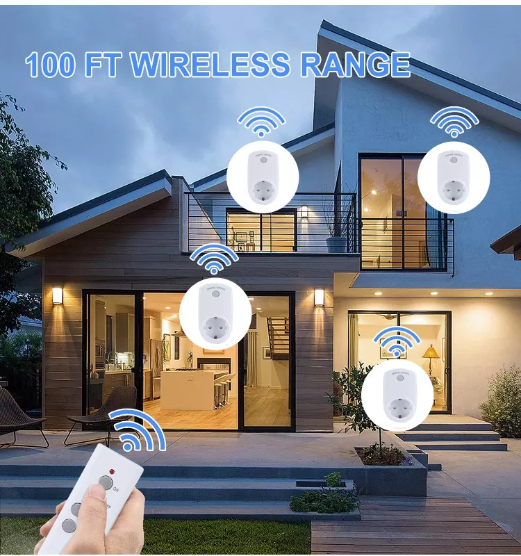 Wireless Control Long Range EU Remote Control Socket Wireless Control Long Range EU Remote Control Socket
